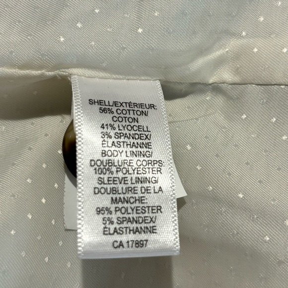 BANANA REPUBLIC Sz 10 Double Breasted Blazer Lined Shoulder Pads Classic Minimal - Picture 9 of 11